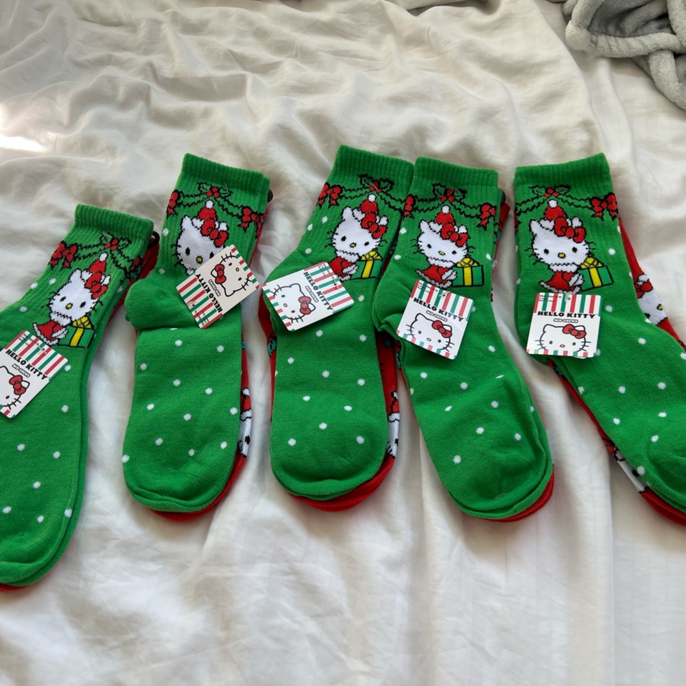 Hello Kitty Christmas Socks